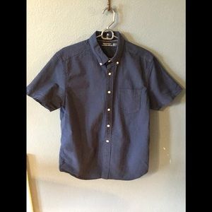 Blue Nautical short sleeve shirt.